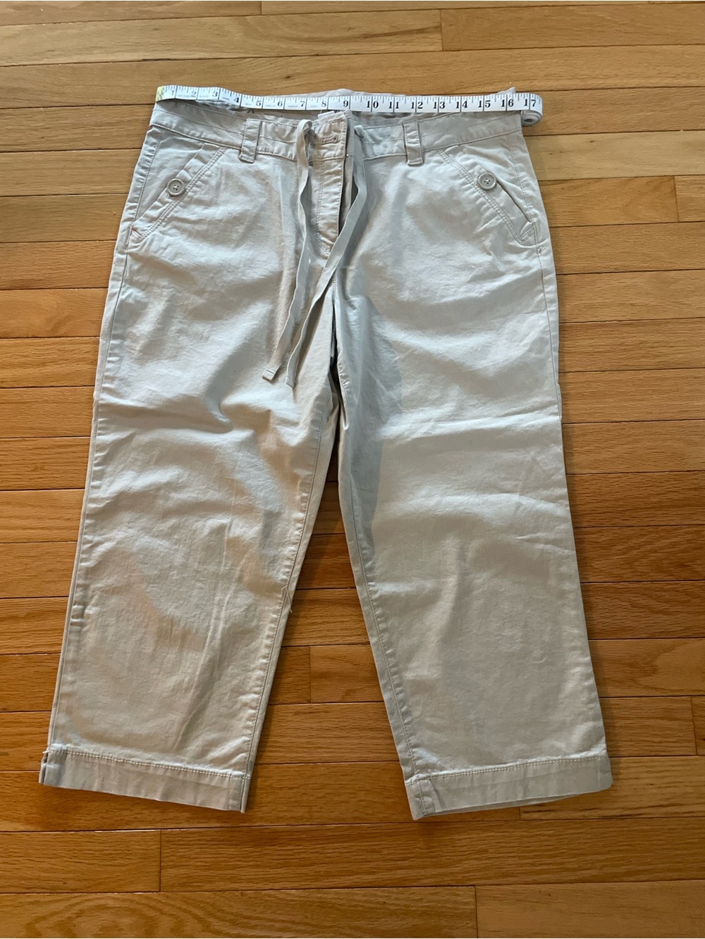 LOFT Crop Drawstring Chinos - Picture 5 of 6